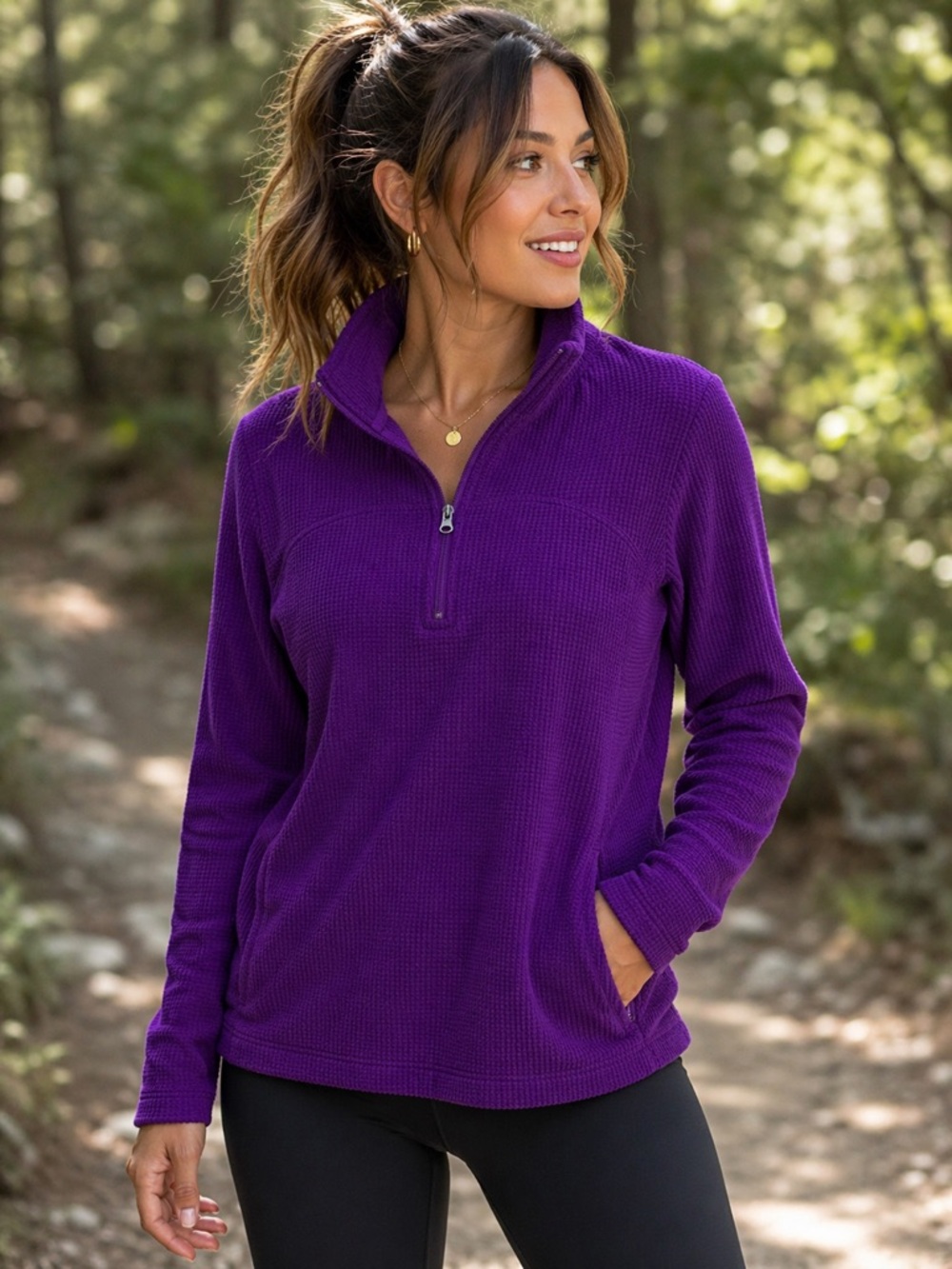 💜 Tek Gear Purple Pullover – Cozy Athletic Essential!